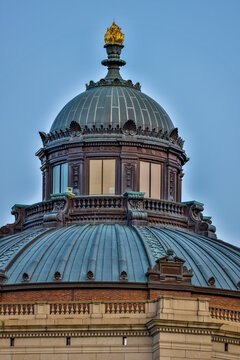 USA, District Of Columbia, Washington. The Dome Of The Library Of Congress