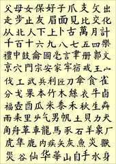 Chinese characters, vector set