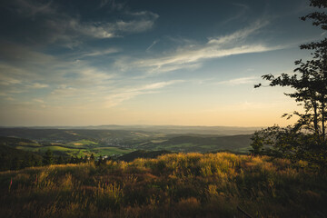 Blick in den Thüringer Wald vom Höhnberg bei Floh-Seligenthal