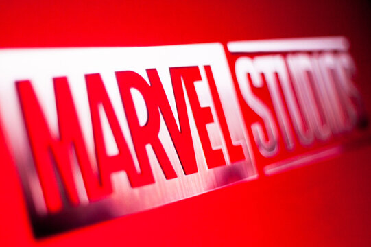 Marvel Studios logo on the screen.