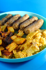 Scrambled Eggs Sausage Potatoes