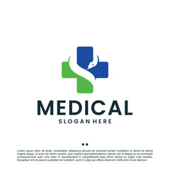 cross medical ,snake ,logo design template