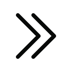 Right Arrow Icon. Right arrow icon for your project. Flat design style. Arrow icon graphic design vector sign symbols. Vector icon on white background. 