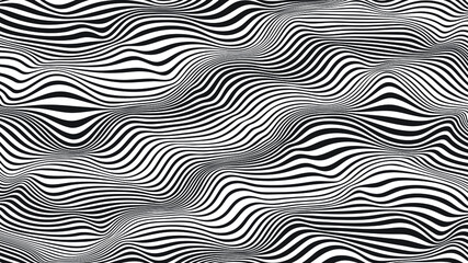 Fototapeta na wymiar Glitch effect . Distorted speed lines .Abstract flow lines background . Fluid wavy shape .Striped linear pattern . Music sound wave . Vector illustration