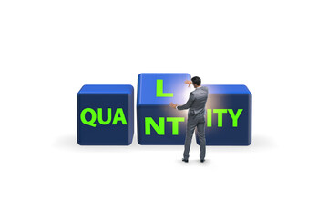 Dilemma of quantity versus quality