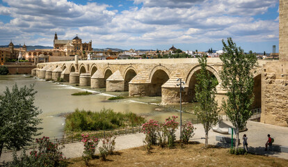 Puente Romano, an ancient Roman bridge at Cordoba