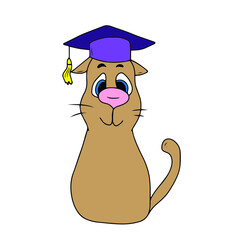 Vector children's cat design for stickers,social media banners,postcards