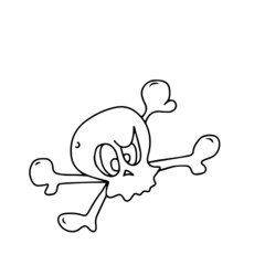 Vector children's design of Halloween holiday,postcards, social networks,stickers.ghost