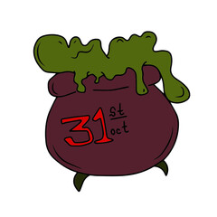 Vector children's design of Halloween holiday,postcards, social networks,stickers.ghost