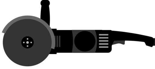 Big angle grinder, grinder, vector