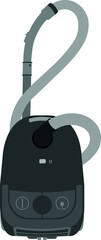 Vacuum cleaner. Carpet cleaning item, cleaning equipment for the house, vector.