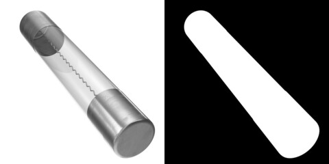 3D rendering illustration of an electronic axial fuse