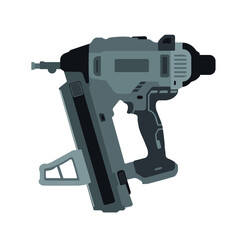 Stapler, construction stapler, vector. 