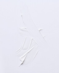Cosmetics white face cream artsy texture