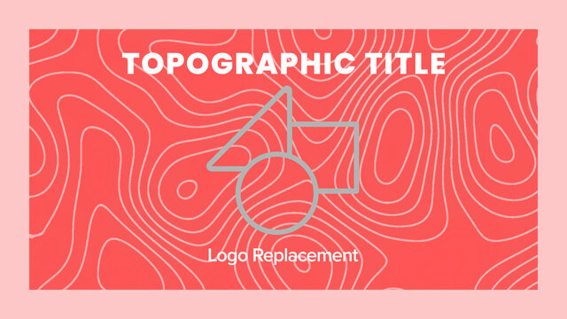 Topographic Lines Logo Replacement Full Frame Title