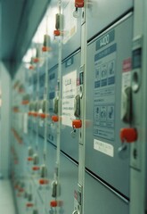 control panel in a factory