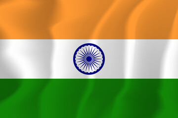 India national flag soft waving background illustration