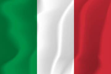 Italy national flag soft waving background illustration