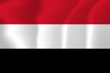 Yemen national flag soft waving background illustration