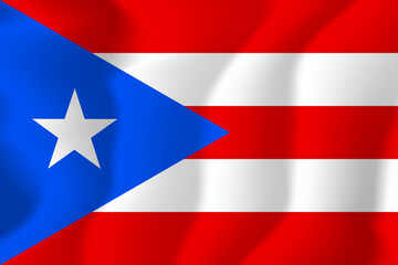 Puerto Rico national flag soft waving background illustration