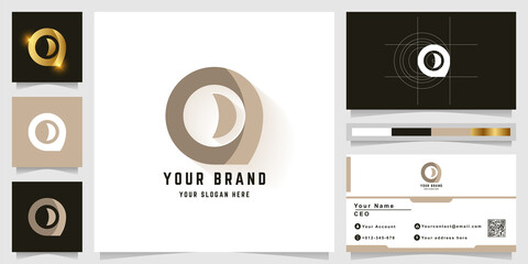 Letter a or o monogram logo