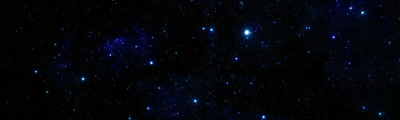 Fototapeta na wymiar Night starry sky with nebulae in deep space