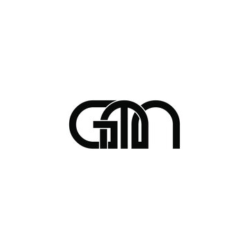 gmn letter initial monogram logo design