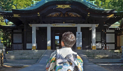 Fototapeta premium Tradition japan Kimono boy