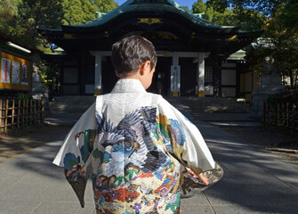 Tradition japan Kimono boy