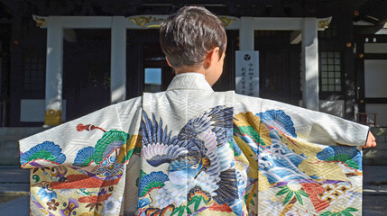 Tradition japan Kimono boy