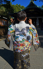 Tradition japan Kimono boy