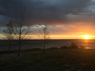 Fototapeta premium Pond Sunset