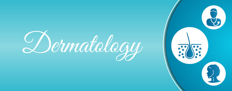 Turquoise Dermatology Beauty and Healthcare Background Banner
