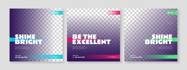 online course social media pack template premium