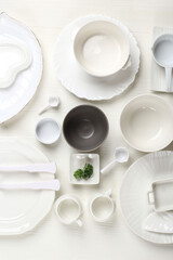 Food Props: Various Size White Plate for Food Photography, Top View for Advertisement