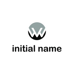 W LETTER logo for company
