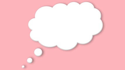 callout pastel pink background with copy space, ready to use