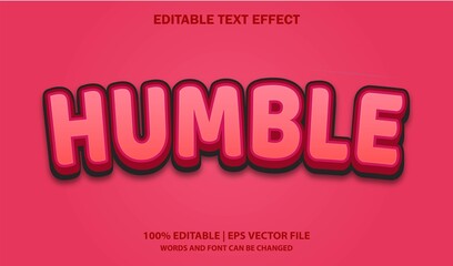 Humble Editable Text Effect
