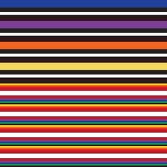 Obraz premium Double Rainbow Striped seamless pattern design