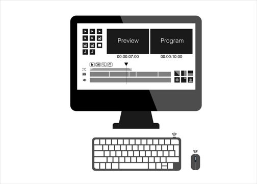 Screen Video Editing Software for editors. Post Production timeline editing. 