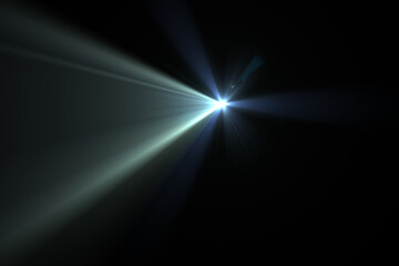 Beautiful optical lens flare effect 