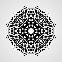 Vector round abstract circle. Mandala style.