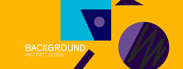 Abstract background with blocks, lines, geometric shapes. Techno or business concept for wallpaper, banner, background, landing page