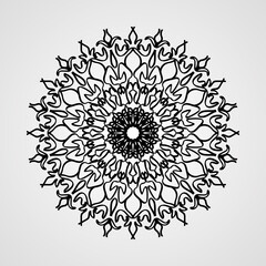 Vector round abstract circle. Mandala style.
