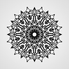 Vector round abstract circle. Mandala style.
