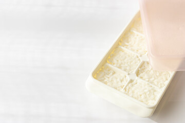 赤ちゃん用に小分けして冷凍したご飯