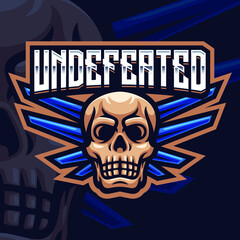  Skull Mascot Gaming Logo Template