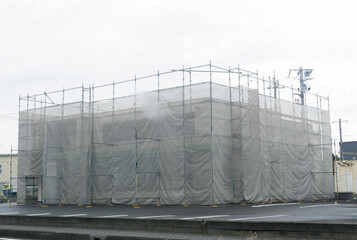 建設工事現場　カバーシート