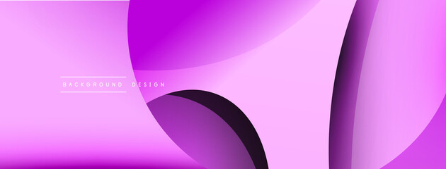 Creative geometric wallpaper. Minimal abstract background. Circle and wave composition vector illustration for wallpaper banner background or landing page