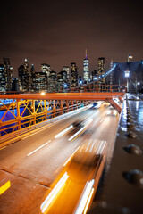 Obraz na płótnie Canvas New York City Skyline from the Brooklyn Bridge